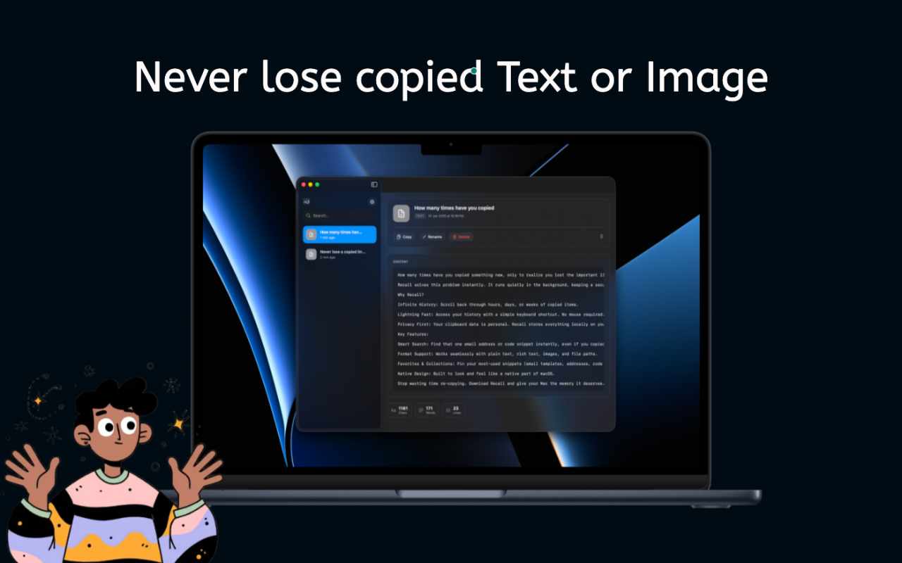 Recall Screenshot